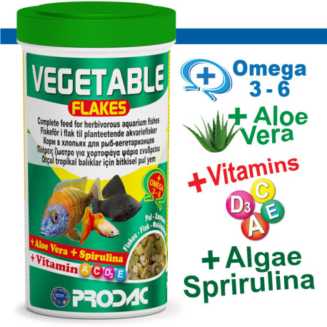 Prodac Vegetable Flakes 20 g Spirulina
