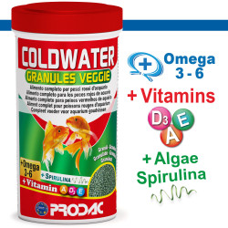 Prodac Coldwater Granules Veggie 125 g