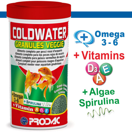 Prodac Coldwater Granules Veggie 125 g