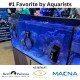 Flipper Visor Acuario Magnético 4" Negro Para Vidrio Y Acrílico Lupa