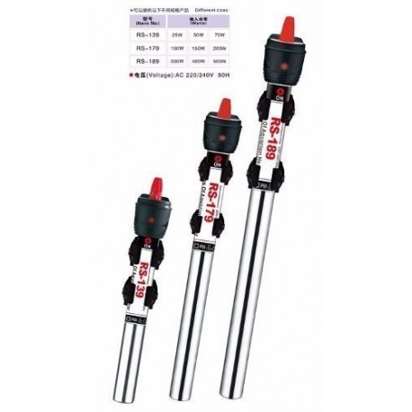 Calefactor RS-139 25 w  Acero Inoxidable Hidroponia