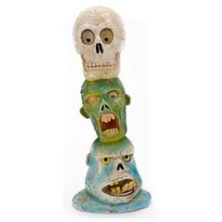 Adorno Zombie Totem de Cabezas ZBR 6