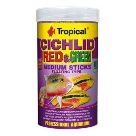Alimento Tropical Chichlid Red & Green Medium Sticks 90