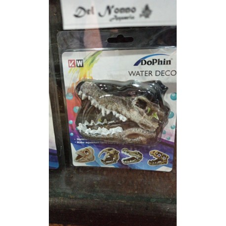 Adorno Dophin Fosil de Cocodrilo