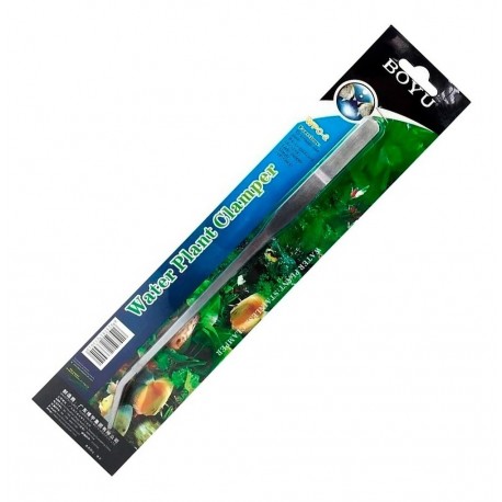 Pinza Boyu Curva 27 cm Acero Inoxidable Acuarios