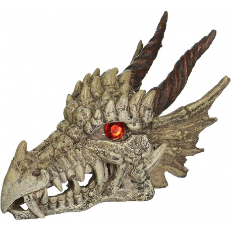 Adorno Craneo Dragon Gazer Ojos Rojos RR-1207