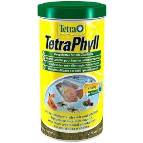 Alimento Tetra Phyll x 52 g Spirulina Herviboros