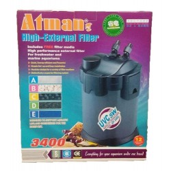 Filtro Atman Botellón UF-3400 UV 5w con UV