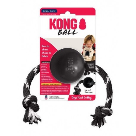 Juguete Kong Ball Con Soga Extreme L