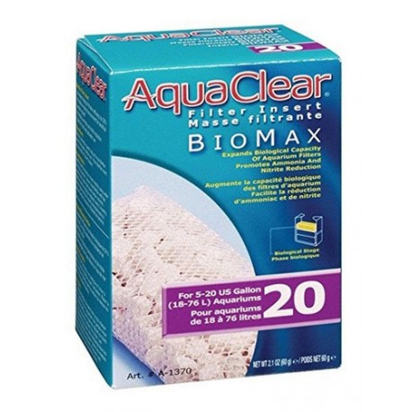Aqua Clear 20 Bio-Max 60 Gramos