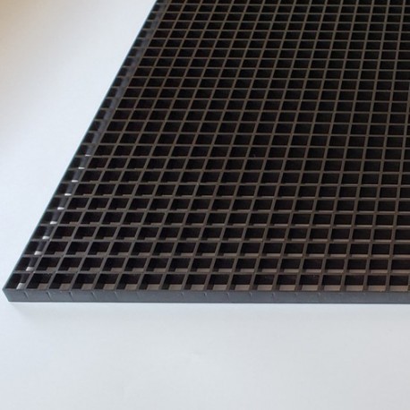 Placa Louver 120x60 Negra