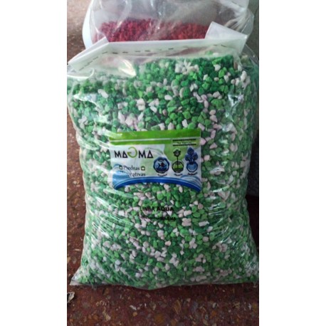 Piedras Magma Verde y Blanca 10 kg Souvenir Cactus Suculentas