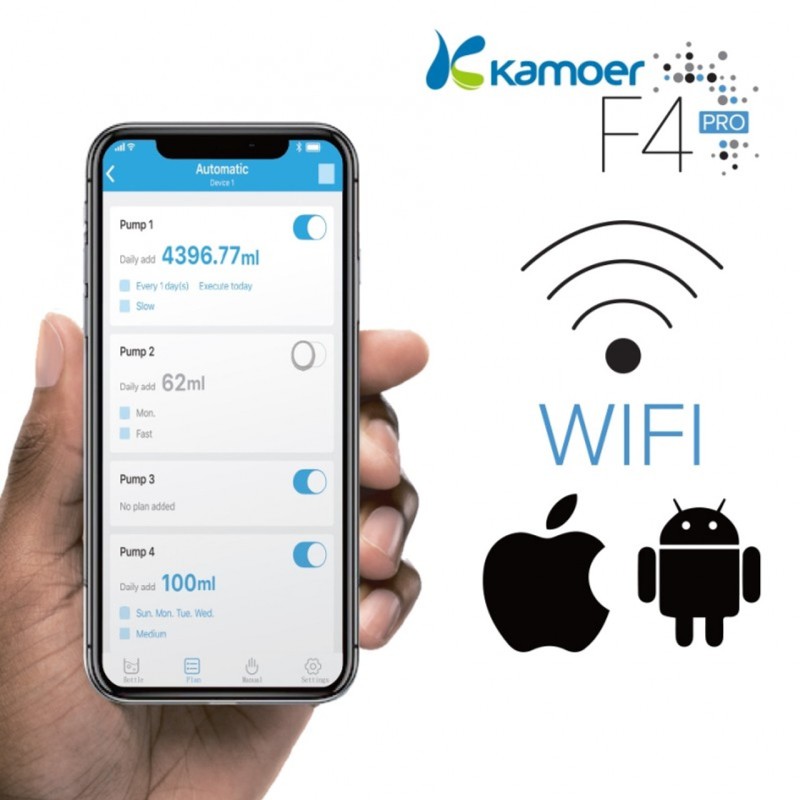 Kamoer Dosificadora F1 Pro Wifi Bomba 4 Canales Del Nonno Aquario