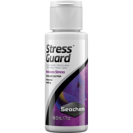 Seachem Stress Guard 50 ml para Viajes Traslados Antiseptico