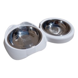 Catit Pixi Bowl Blanco Doble 43875