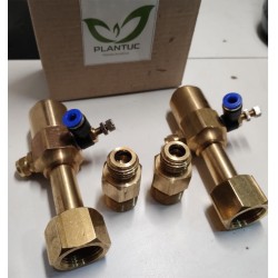 Plantuc Valvula CO2 Bronce sin Manometro