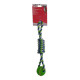 Dogits Soga Tricolor con Pelota de Tenis 46 cm