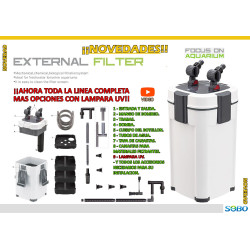 Filtro Sobo AQ-907F-UV 1500 l/h 15 w