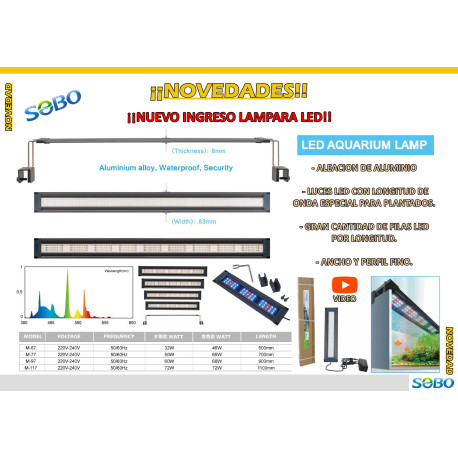 Iluminador Sobo M-97  900 MM 60 W