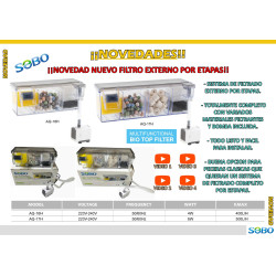 Filtro Sobo AQ-16H  400 L/H 4 W