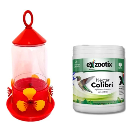 Combo Colibri Picaflor Bebedero +Nectar