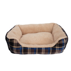 Dogit Bed Cuddle Bed Blue Tartan 48-38-13 96669