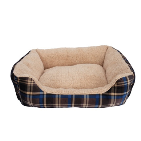 Dogit Bed Cuddle Bed Blue Tartan 48-38-13 96669