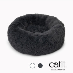Catit Bed Fluffly Bed Gris Oscuro  41882
