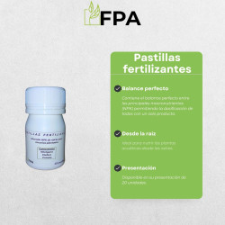 FPA Pastillas Abono NPK Fertilizantes 20 Pastillas
