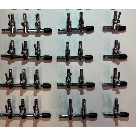 Aqua Clean LLave de corte 3 Salida X 5
