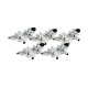 Aqua Clean Canilla Regulador de Aire Metalico Doble x 5 Pack