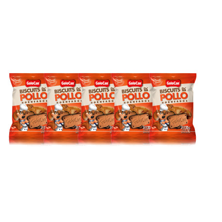Golocan 610 Biscuits de Pollo 120 g x 5