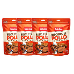 Golocan 610-D Biscuits de Pollo 500 g x 4