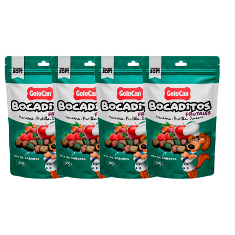 Golocan 350-D Bocaditos Frutales 500 g x 4