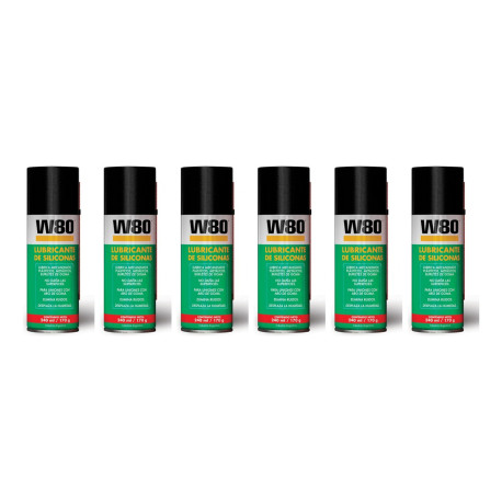 Siloc W80 Lubricante Siliconas 240 ml/170g x 6