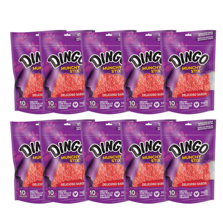 Dingo Munchi Stick 10 u x 10 Paquetes 90 g