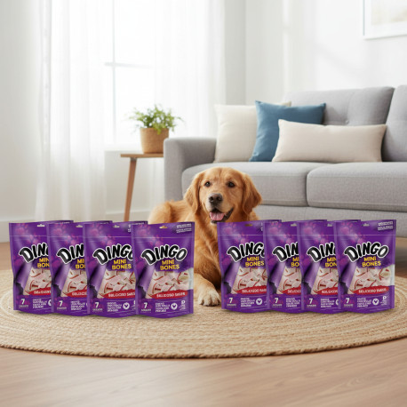 Dingo Mini Bone Pack x 7 u x 10 Paquetes 70 g