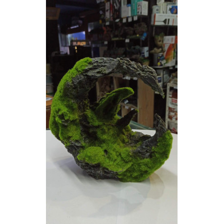 Roca Amano Media Luna Inserto Musgo 25-16-25 cm