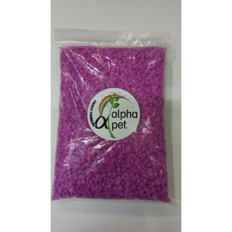 Piedras Alpha Pet 1 Kilo Violeta