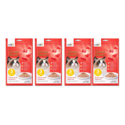 Catit Divine Shreds Atun en Gelatina con Salmon x 4 u 42187